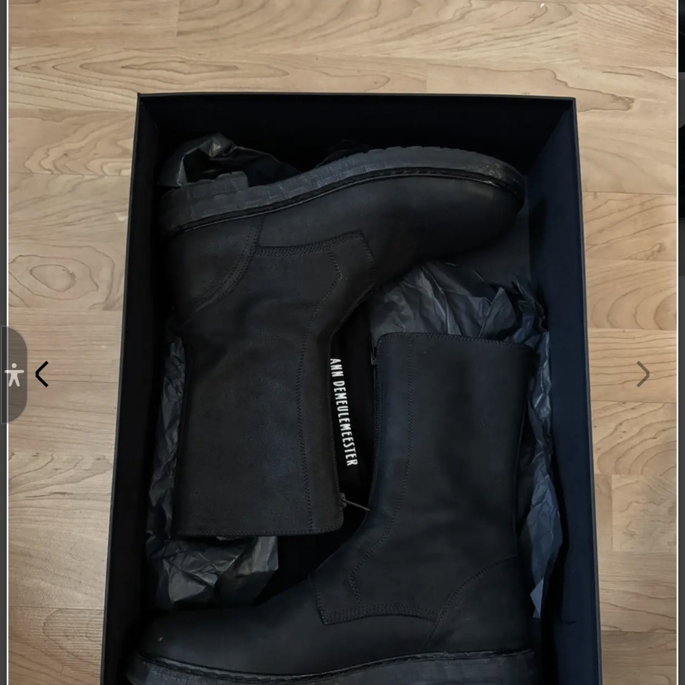 Ann Demeulemeester double zip boots